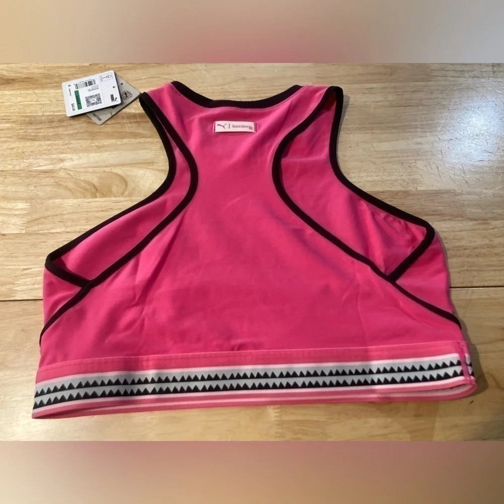 Puma Lemlem pink crop tank in size Large.Brand new. NWT. Pink workout top